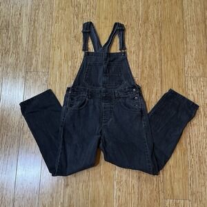 We The Free People Ziggy Denim Overalls Mineral Black Small Retail $98.
